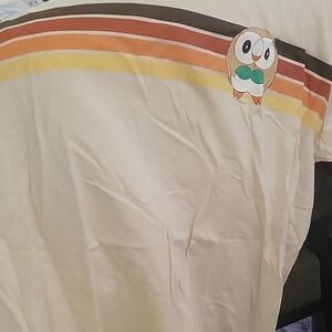 Pokemon Cream Tee with Subtle Tan Accent